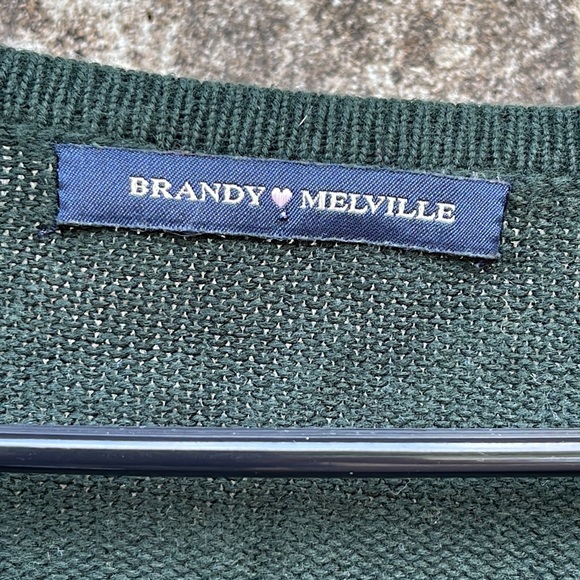 EUC Brandy Melville green argyle sweater One Size - Picture 2 of 9